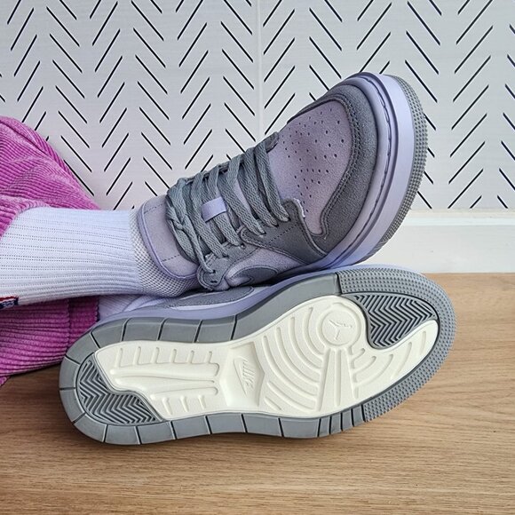❤️Jordan 1 Elevate Stealth Platform Women Shoes 9.5 lavender Sneakers DH7004-005 - Picture 4 of 15